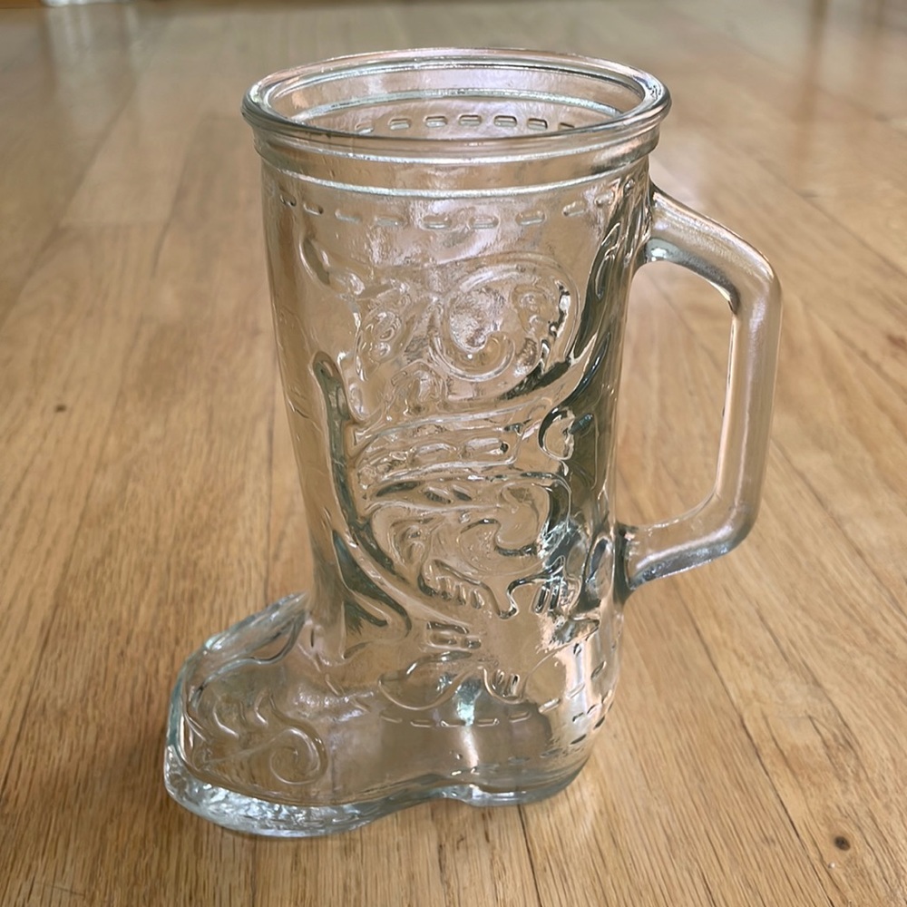 Vintage cowboy boot mug